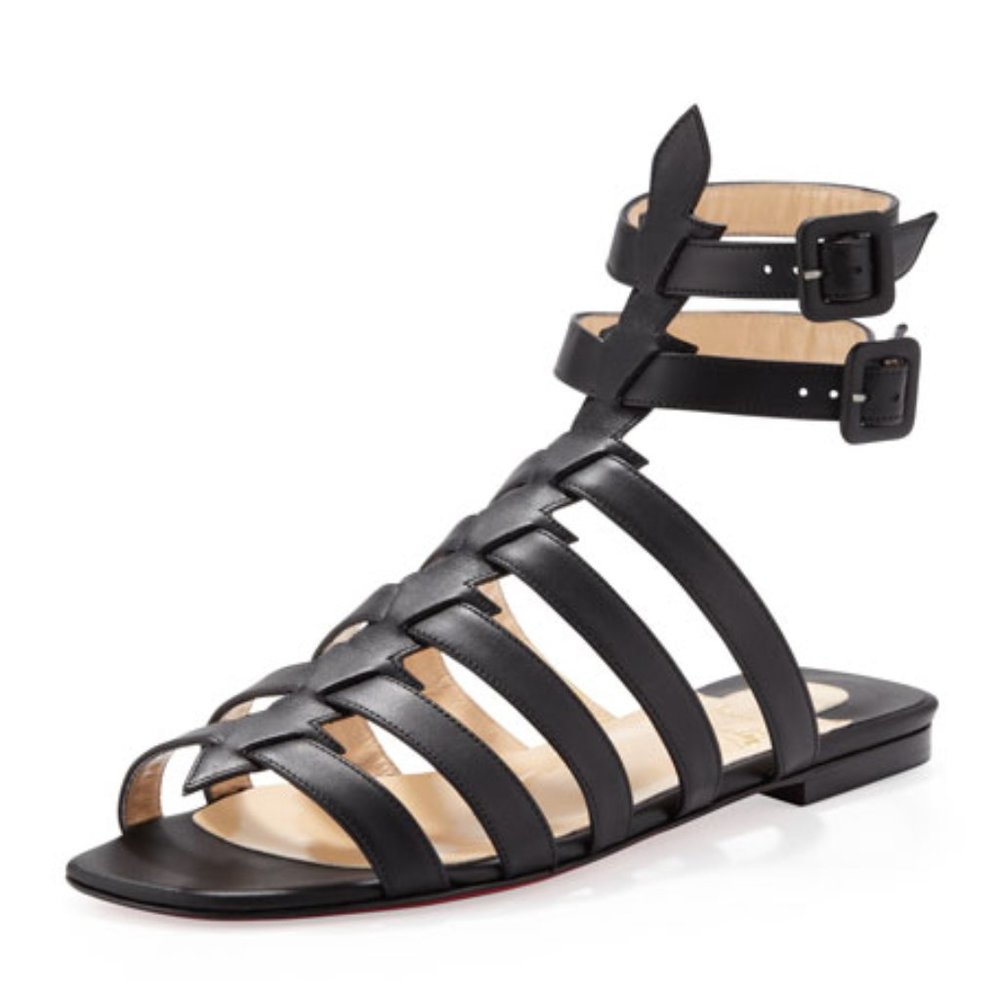 Christian Louboutin Neronna Cage Flat Sandal Size 36